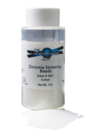 Luminesse ZR Sintering Beads, 1 lb jar